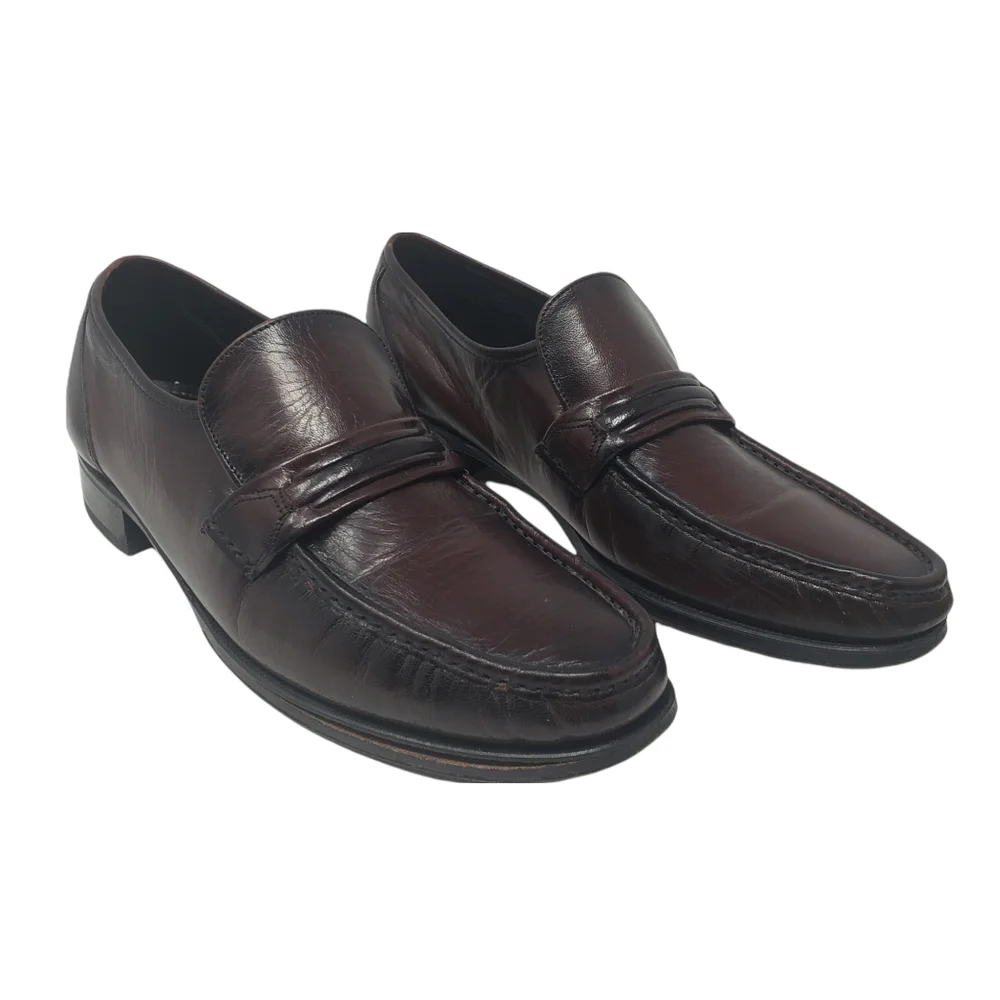 Florsheim Dark Brown Leather Loafers Size‎ 9.5 Leather Uppers and Soles